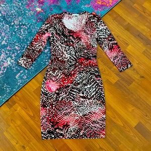 CK midi stretch knit dress